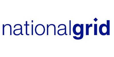 A blue logo features the word "national" in a standard font above "grid," which is written in a bold, round font. The logo conveys an energy or utility company identity.