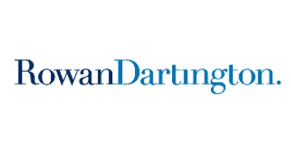 A logo displaying the text "Rowan Dartington" with "Rowan" in dark blue and "Dartington" in a lighter blue, separated by a slight visual emphasis, set against a white background.
