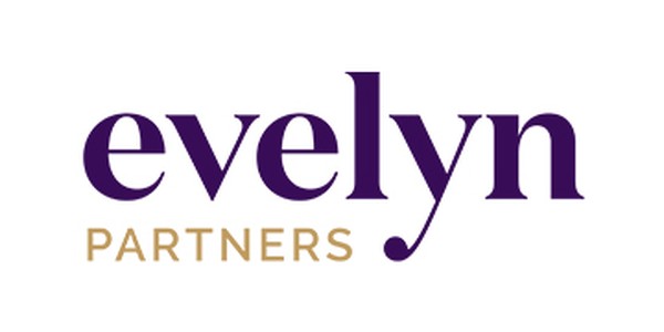 A logo features the word "evelyn" in purple lowercase letters, accompanied by "PARTNERS" in gold uppercase letters below it, set against a plain background.